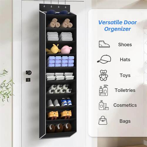 10 Tiers Large Over the Door Shoe Organizer Hanging Shoe Rac