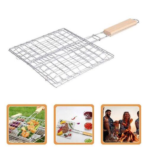 BBQ Net Grilled Fish Clip Household Rack Basket Kitchen