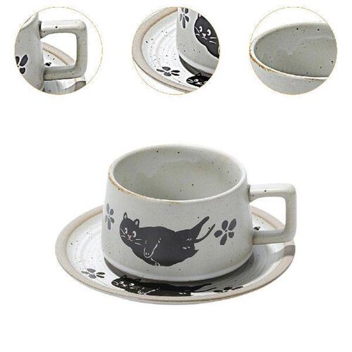 Tea Cup and Saucer Japanese Style Unique Elegant Versatile