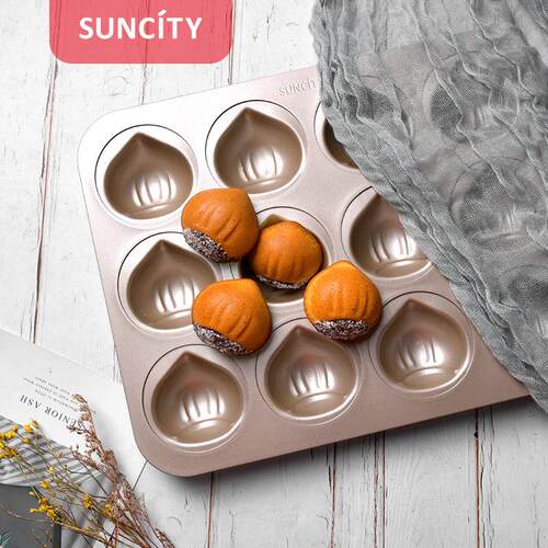 12 hole chestnut cake mold chocolate Madeline baking tray