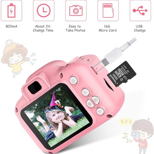 Kids Digital Camera Toys for Age 3-8, Toddler Cameras Mini