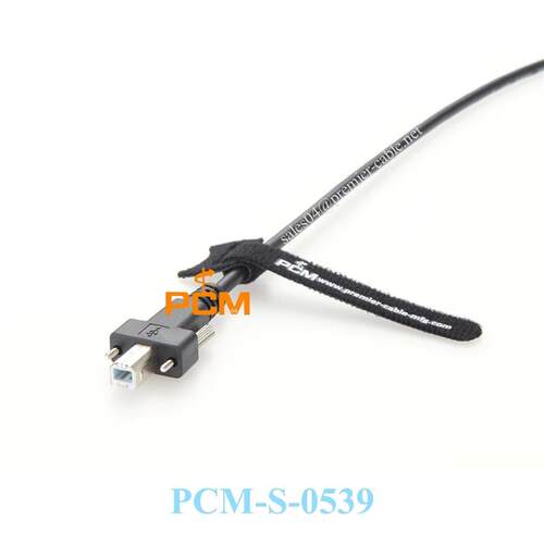 USB to USB-B Screw Lock cable,Hi-Speed USB 2.0 480Mbps Type-