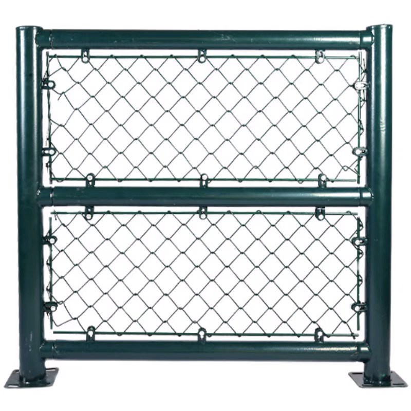 球场围网篮e球场围栏网隔离护栏网勾花铁丝防护网足球场体育场围