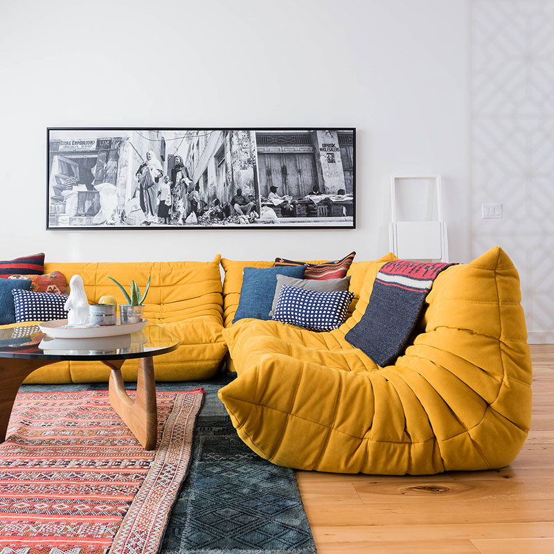 写意空间毛毛虫沙发togo原版客厅懒人可躺可睡休闲W阳台单人椅躺