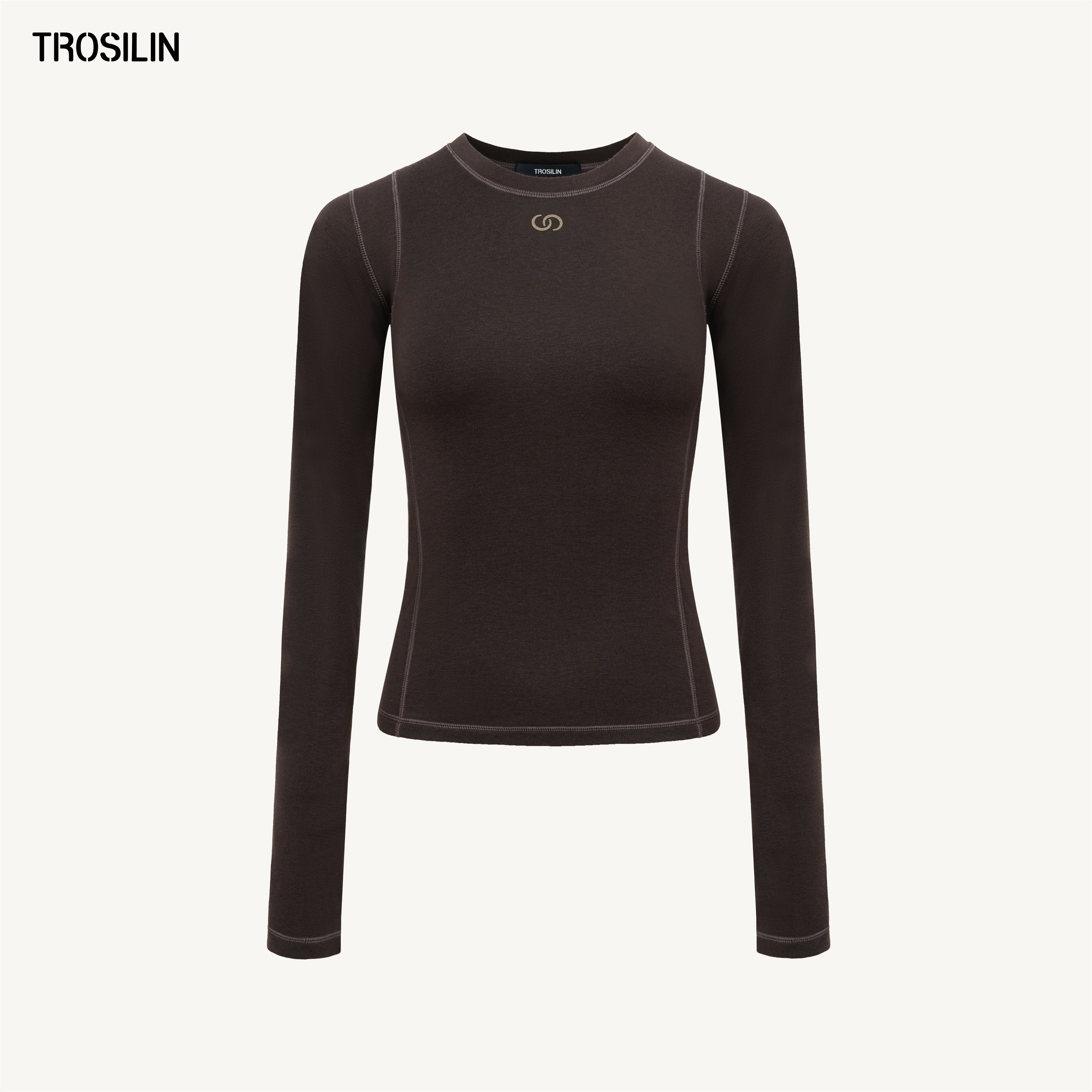 羊绒长袖T恤修身长袖打底保暖