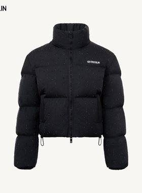 TROSILIN25秋冬 Midnight Meteor Shower满钻羽绒服H2510DW36BK