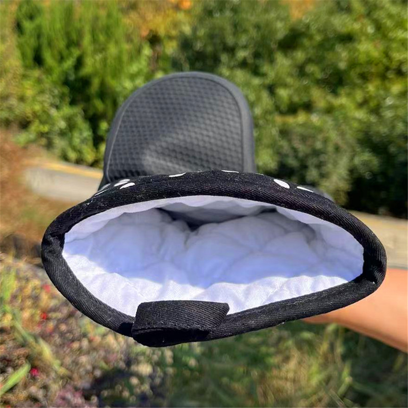 耐高温500度商用微波炉烤箱防烫E加长大厚烘培隔热硅胶工业手套