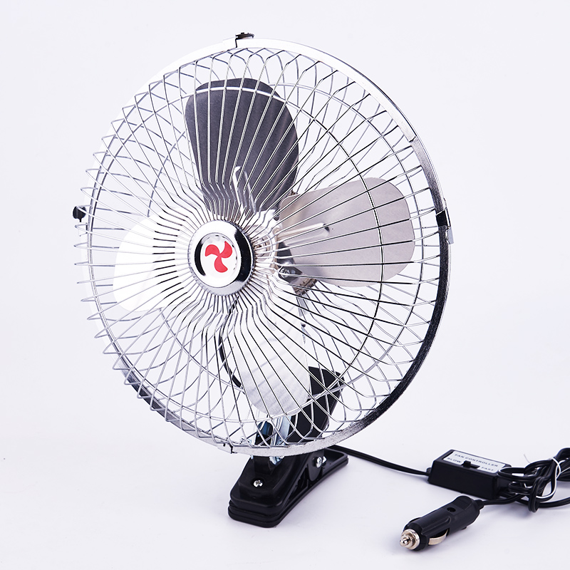 车用电风扇6 8 10寸12v24伏汽车小风I扇车载大货车面包车 摇头吊