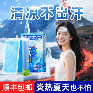 儿童冰凉贴解暑神器降温贴成人冰贴防晒清凉降温贴 限时免单