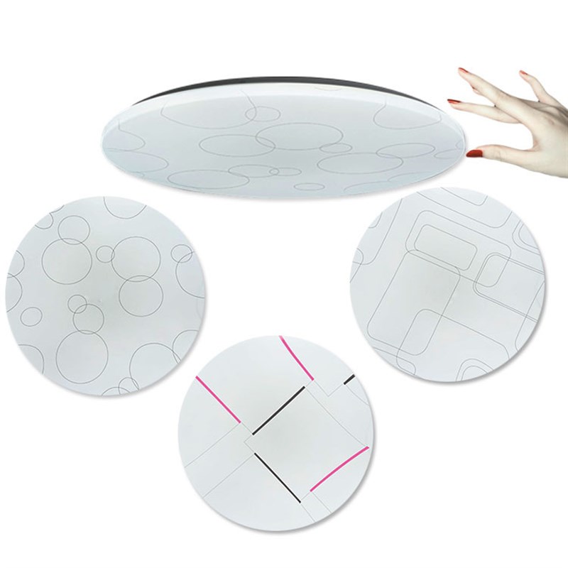 led吸顶灯外壳套件配件现代简约亚克力圆形灯罩外壳卧室工程