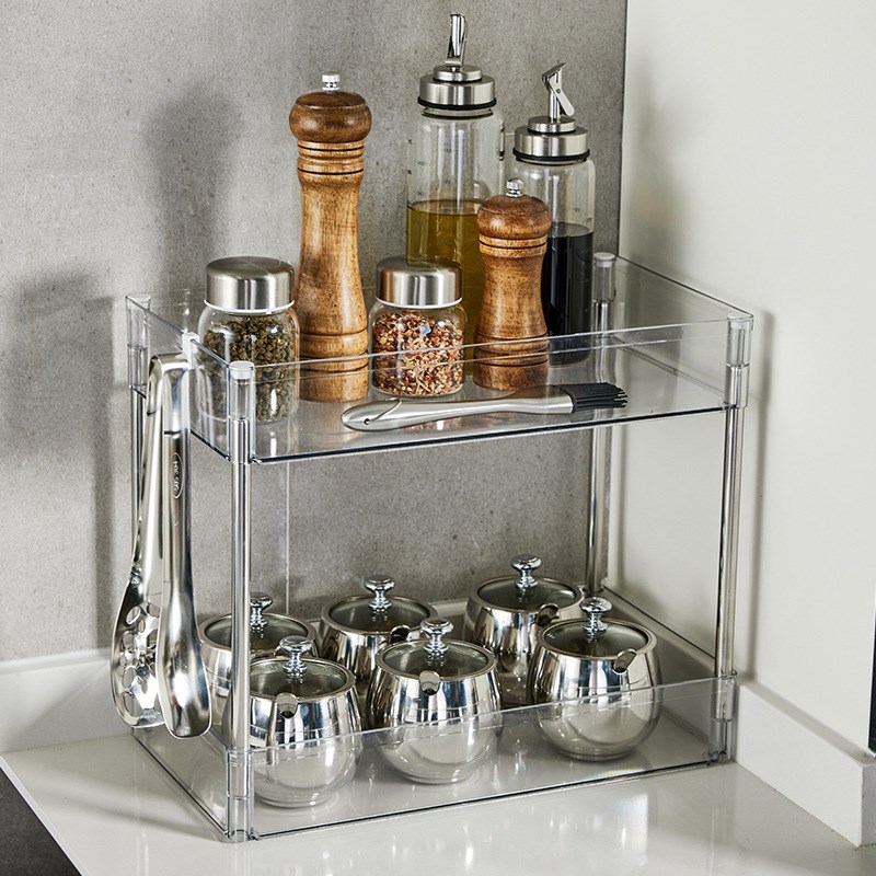 桌面置物架卫生间缝隙小推车收纳架可移动落地卫浴厨房夹缝置物架