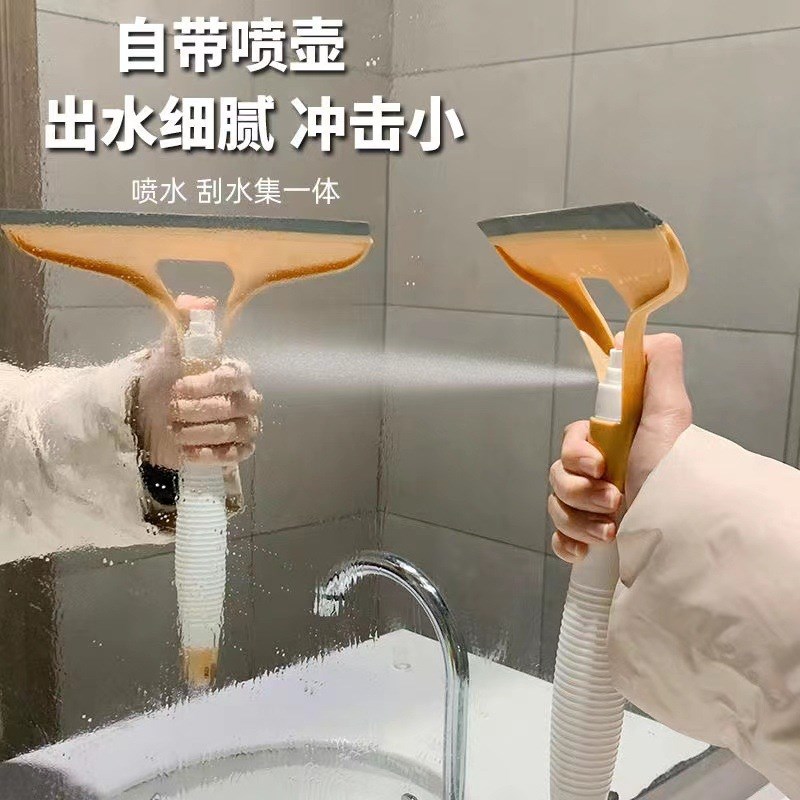 多功能玻璃刮水器擦玻璃神器家用双面擦窗刮水板洗清洁工具