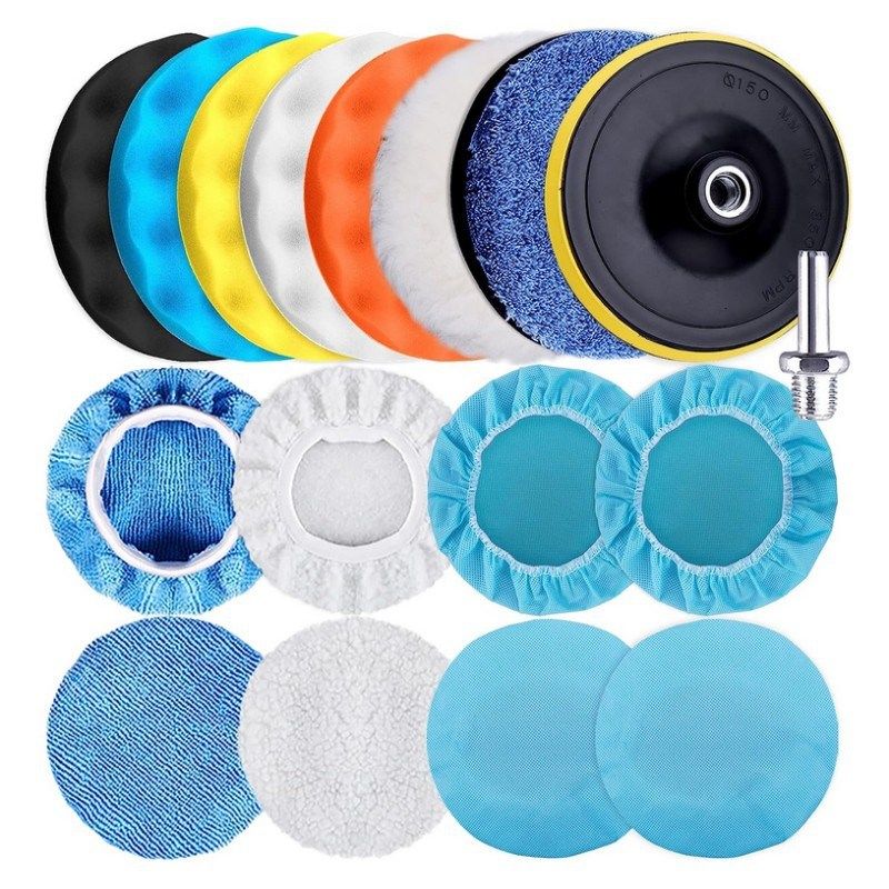 厂家供货17件抛光垫套件汽车海绵抛光打蜡套缓冲抛光机钻头附件,标准件/零部件/工业耗材,抛光轮,淘宝优惠券,粉丝福利购,淘宝优惠卷
