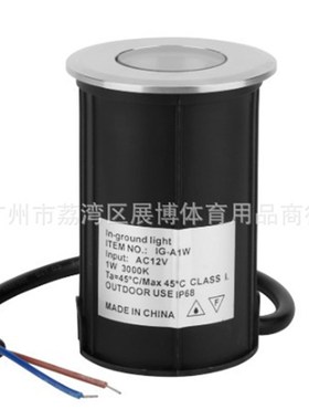 厂家供应 泳池 喷泉 防水ip68水下灯 嵌入式埋地灯 LED暖白光 1w