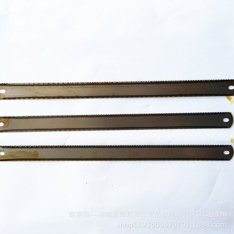 厂家直销 优质双面钢锯条 手用钢锯条 钢锯架专用锯条