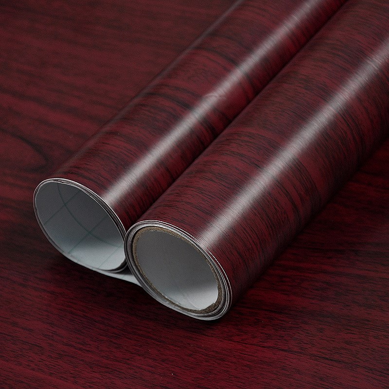 仿木纹纸家具贴纸自粘墙纸防水PVC木门橱柜衣柜翻新音箱贴膜