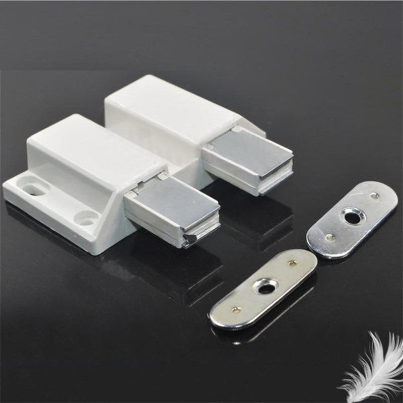 消音无声单双吸门碰门吸弹簧锁磁吸反弹衣柜橱柜门吸夹碰珠双磁碰