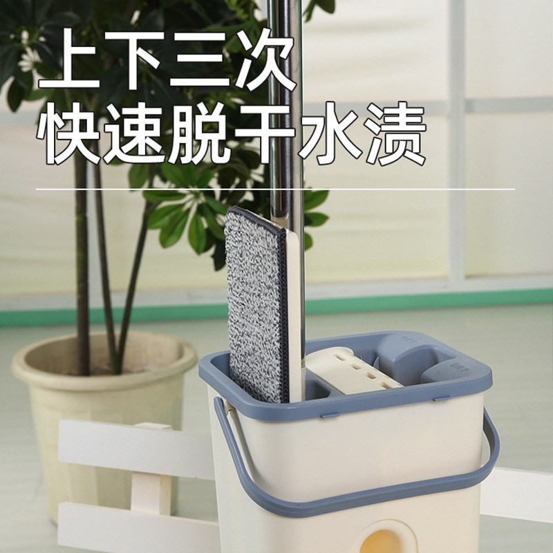懒人拖地平板拖把桶干湿两用旋转免手洗刮刮净套装厂价吸水墩布