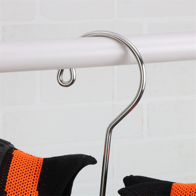 4mm加粗不锈钢鞋架 晾鞋架夹子挂钩多用挂式晾架厂家供应