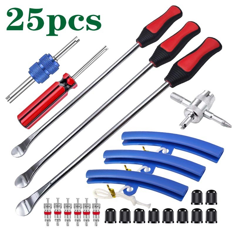 汽车摩托车杠杆工具勺轮胎撬棒撬棍撬板轮胎维修扒胎钢圈保护套装