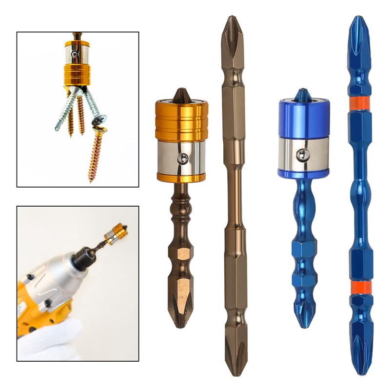 K5防滑批头螺丝刀PH2钢电批咀双头十字批头电动强磁电钻批头 跨境