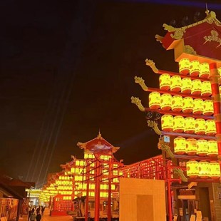 亚克力文旅景观灯笼装饰不夜城园区景区建设装饰led餐饮灯笼