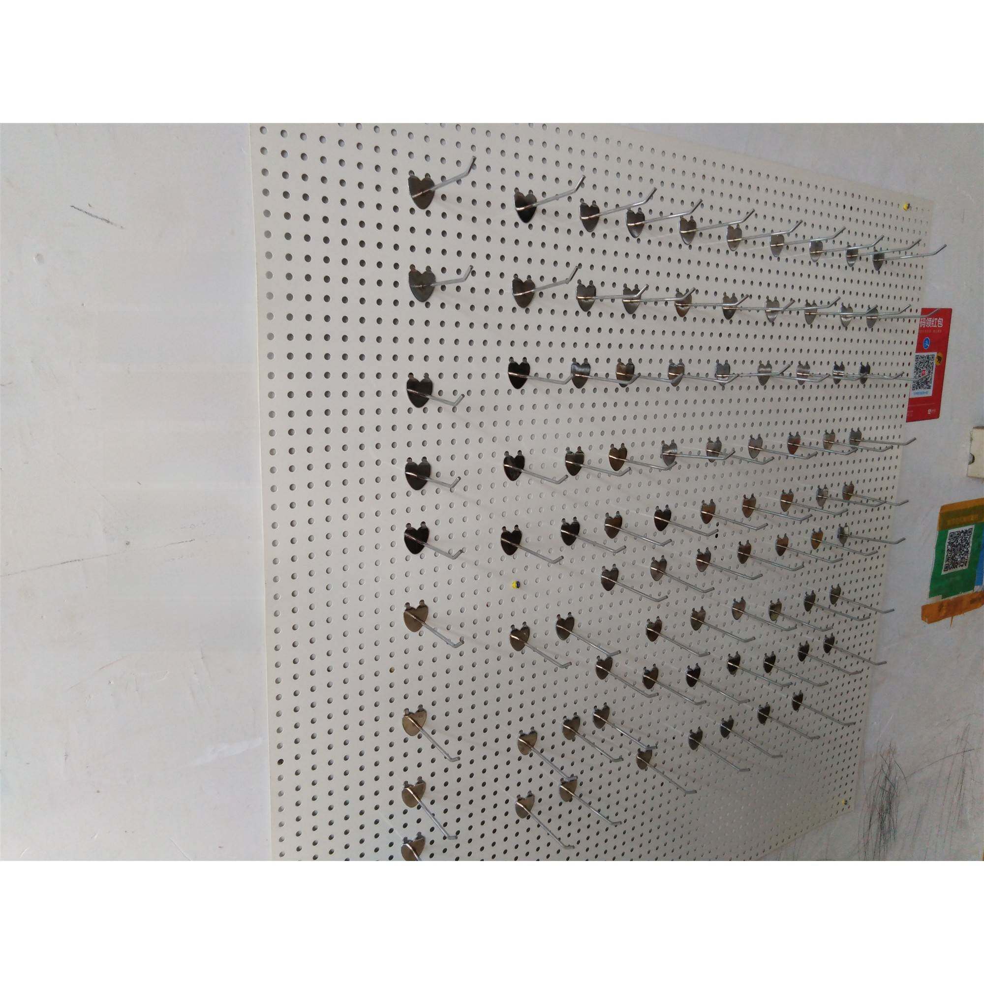 白孔板孔板铁架珠宝商品五金工具展示架手机配件厨房储物架挂钩