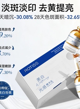ROTiSS美白光感精华乳一抹白美白滴去黑黄美白祛斑乳冷白皮提亮