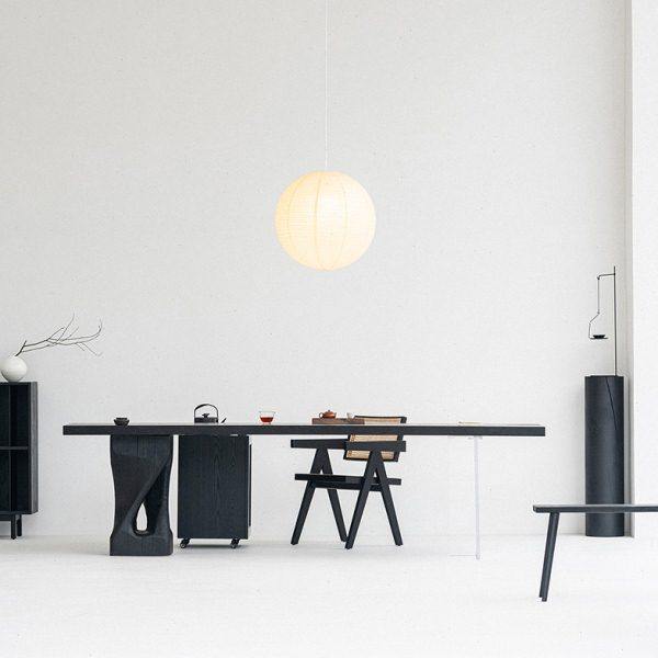 叁几  侘寂风实木书桌白蜡木碳化茶桌黑色民宿餐桌亚克力原木大板,住宅家具,家用茶台/茶桌,淘宝优惠券,粉丝福利购,淘宝优惠卷