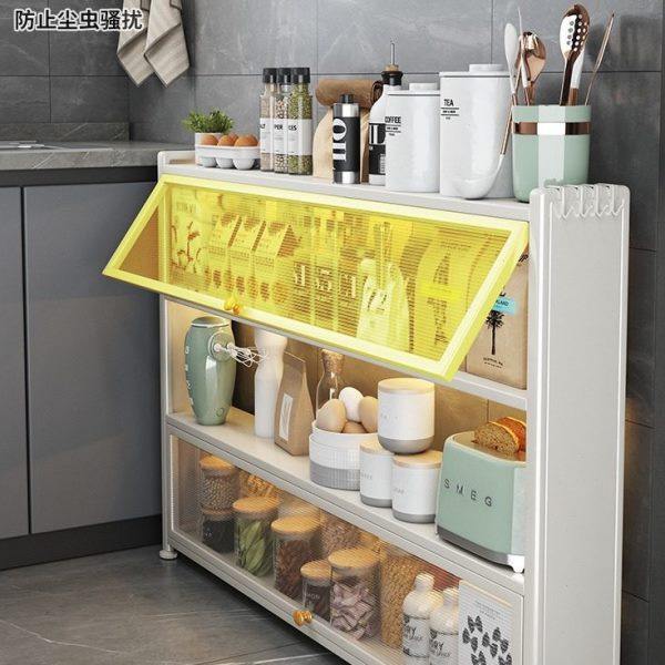 厨房餐边柜置物架小户型家电破壁机茶水台喂养台带门微波炉烤箱架,厨房/烹饪用具,微波炉置物架,淘宝优惠券,粉丝福利购,淘宝优惠卷