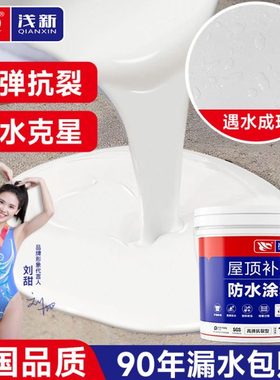 白色防水补漏材料楼顶堵漏王涂料卫生间房顶外墙裂缝专用防漏胶