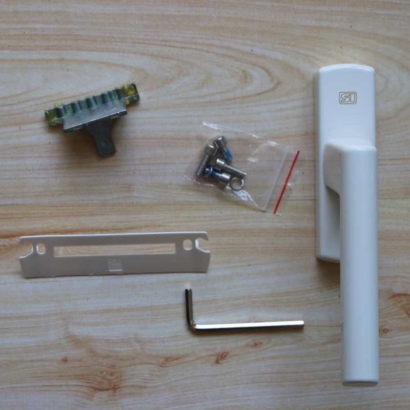 10毫米拔叉内开内倒铝合金窗把手 方直叉10mmP断桥铝执手 上悬平