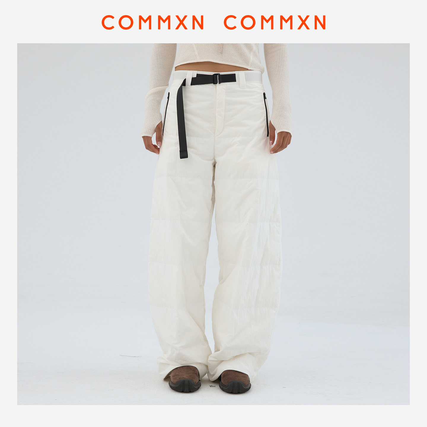 COMMXN·暖融融羽绒裤休闲户外简约鸭绒轻暖长裤2025冬季新款女装