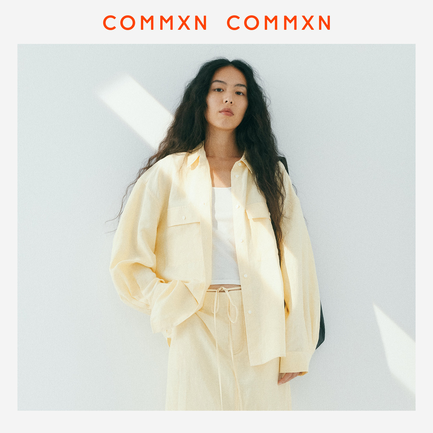 COMMXN·亚麻露背衬衫休闲宽松通勤轻度假上衣2026夏季新款女装