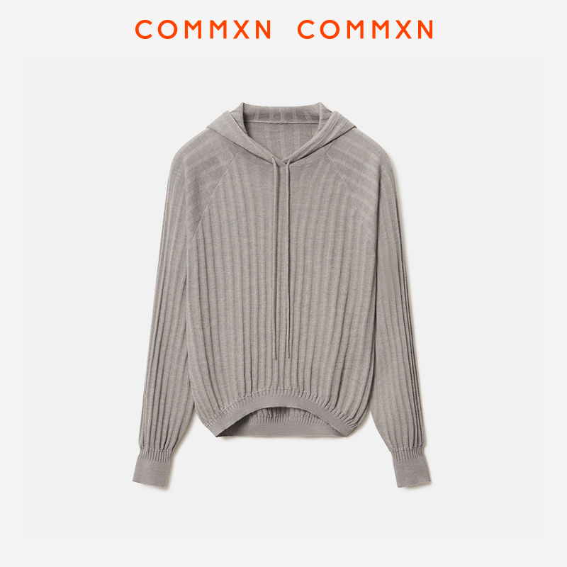 COMMXN·懒人连帽针织衫24年冬季