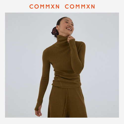 COMMXN·律动华夫格羊毛套头衫