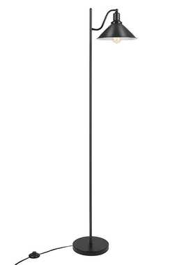 复古落地灯 金属黑色立式高杆灯 适用于办公室阅览室客厅农舍灯具