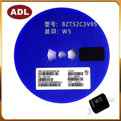 奥德利 BZT52C3V9S SOD-323 丝印WT 0.5W3.9V 0805 封装 稳压管