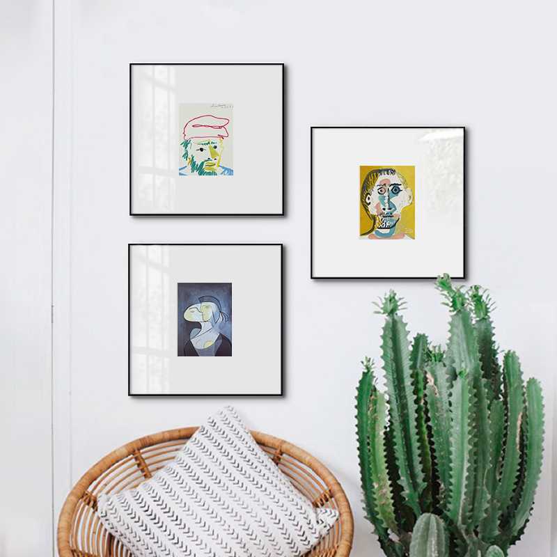 毕加索客厅装饰画小众艺术餐厅壁画组合沙发背景墙壁画样板房挂画