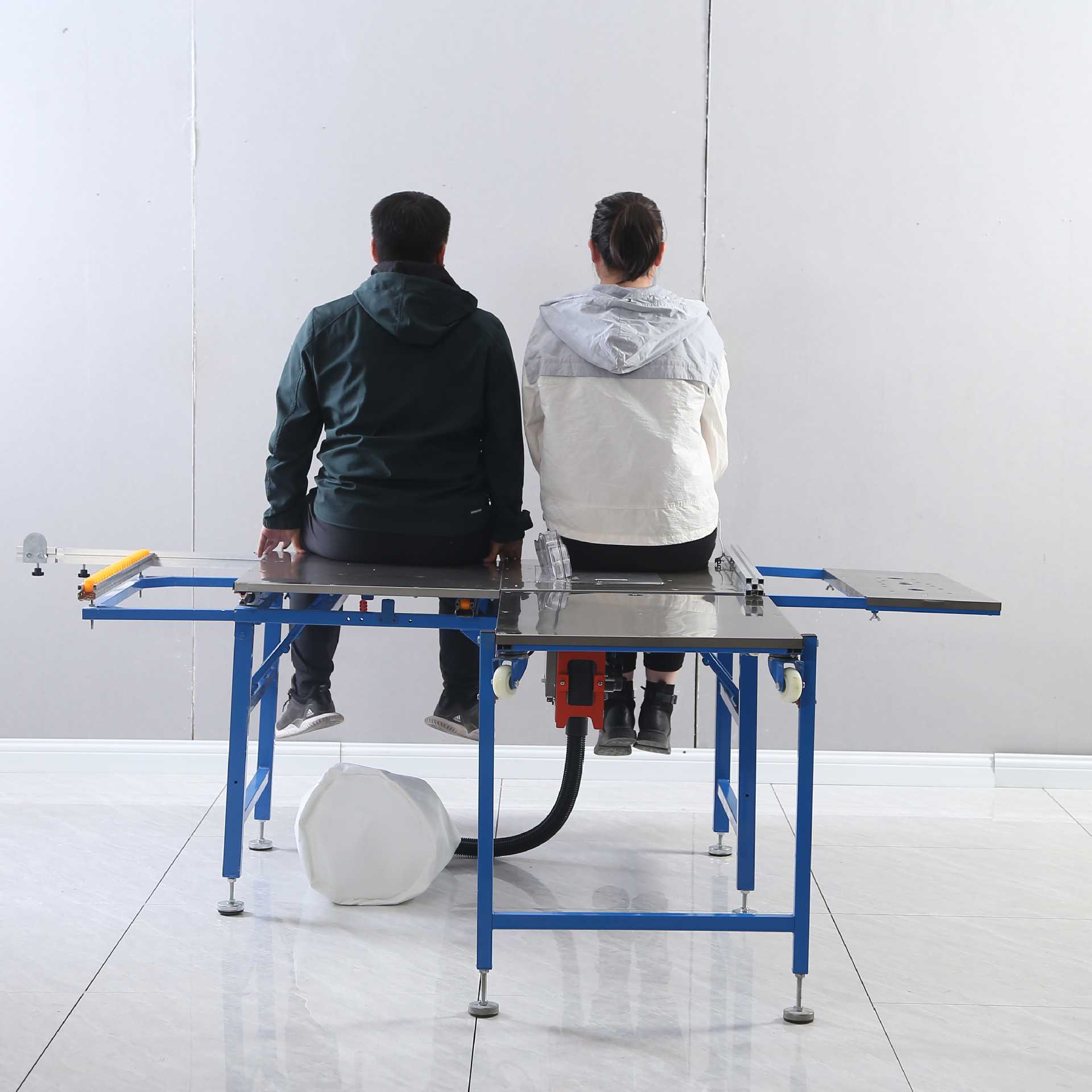 开料锯双隐形导轨推台锯轨道推拉木工台锯裁板锯机精密折叠锯台