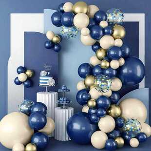 Christmas Halloween 156 count Navy Blue Latex Balloons White