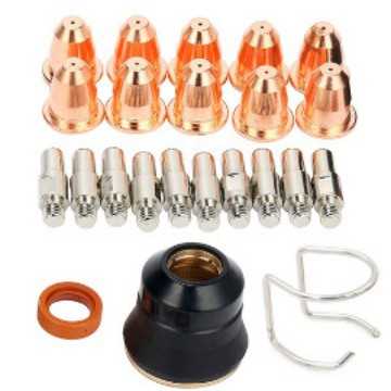 等离子焊枪S45 电极割嘴保护帽　配件23件套 【SKU482246】