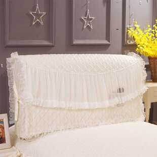 百搭蕾丝床头罩床头套床头盖巾盖布软包欧式靠背防尘罩简约棉