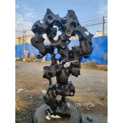 太湖石纯天然天然摆件灵璧中式文房案头奇石原石太湖石窟窿石天然