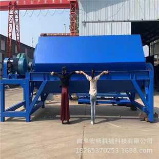 六角八角滚筒抛光机1000L回转式 滚筒研磨机去毛边倒角台磨机