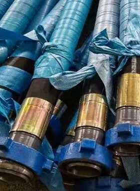 3寸由壬连接耐高压橡胶管35MPa50MPa石油平台水龙带石油钻探胶管