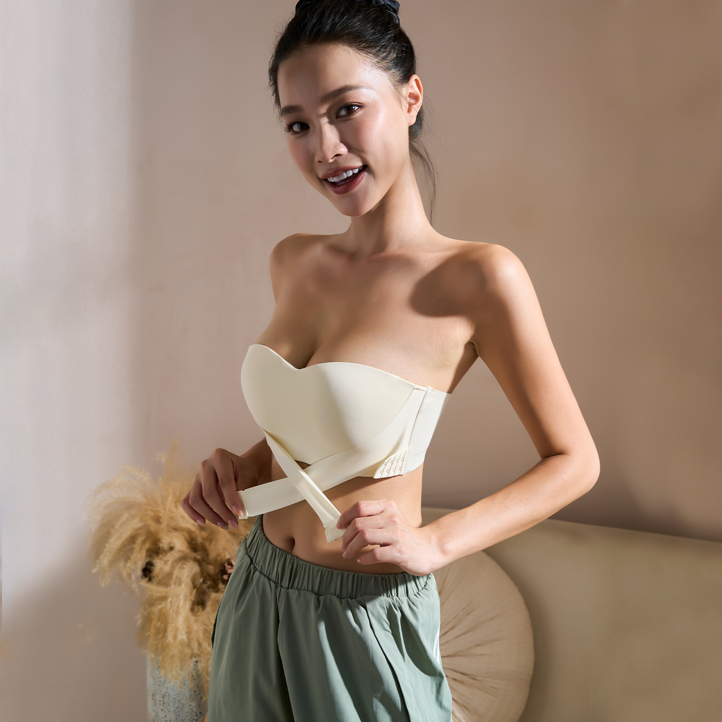 UNICORNHORNS前扣无肩带内衣