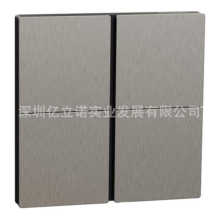 KNX酒店开关面板C2E616202_ST_C1境悦系列4键银色智能控制面板