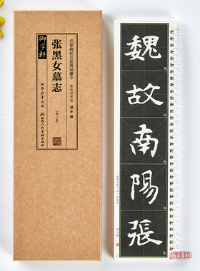 共2本张黑女墓志临读对照版简体角注旁注名家碑帖近距离临摹卡米字格修复放大碑拓本张玄楷书毛笔书法字帖成人学生临摹范本