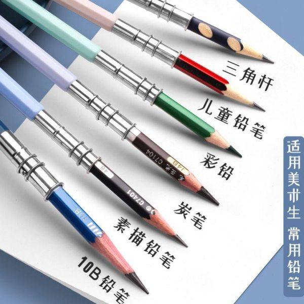 双头短铅笔套延长器美术生用金属接笔器素描铅笔加长器炭笔延长杆,文具电教/文化用品/商务用品,握笔器,淘宝优惠券,粉丝福利购,淘宝优惠卷